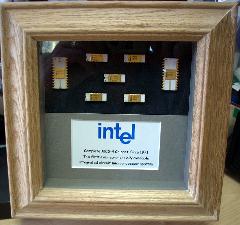 Framed rare computer chips