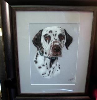 Pastel picture of Dalmation