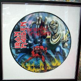 Framed Iron Maiden LP