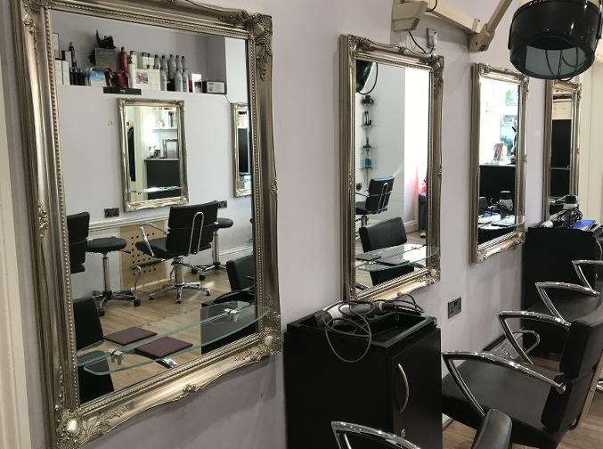 Mirrors in Hair and Beauty salon